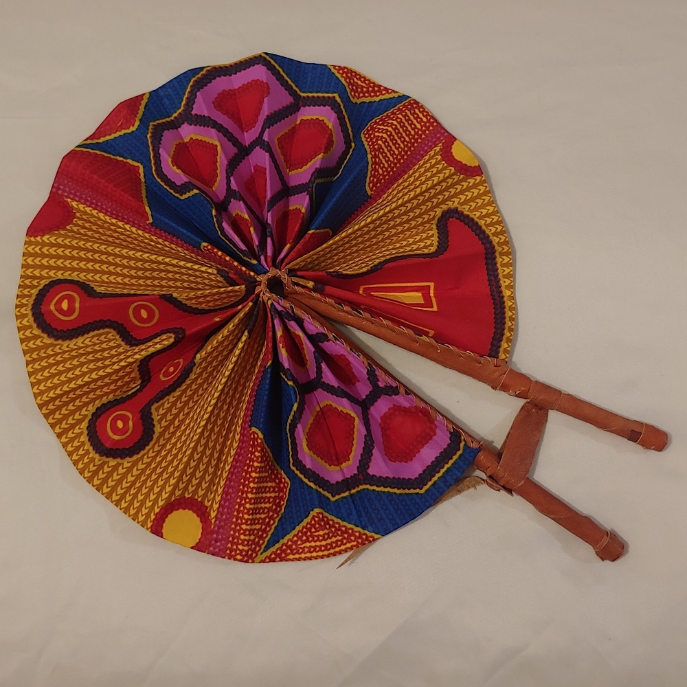 Brand New African Print Fan